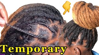 How To Quickly Install Temporary Artificial Dreadlocks | Protective Hairstyles 2Hrs