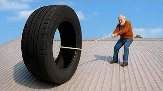 Amazing inventions of a 60 year old plumber! Free recycled resources from old tires and PVC pipes
