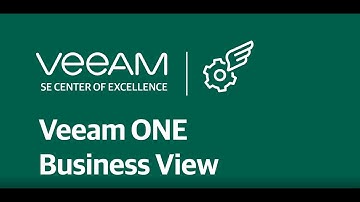 Monitor infrastructure with Veeam ONE Business View