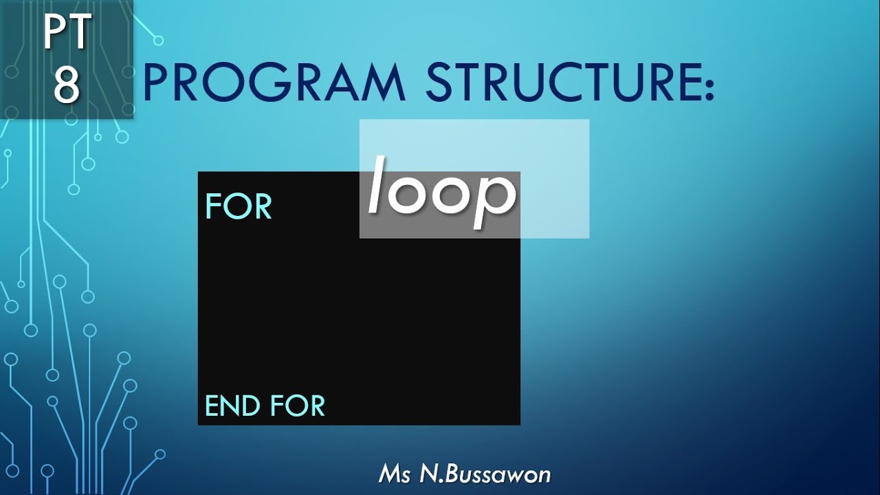 G11 - Loop (pt 8) - Loop structure - FOR loop - YouTube