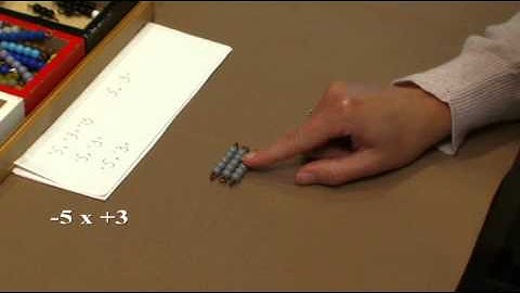 Multiplication of Signed Numbers (Montessori Elementary Math)