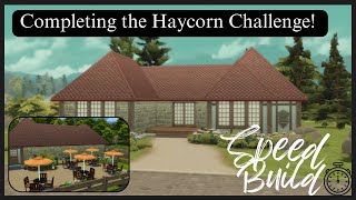 COMPLETING THE HAYCORN CHALLENGE | Amateur Builds in The Sims 4