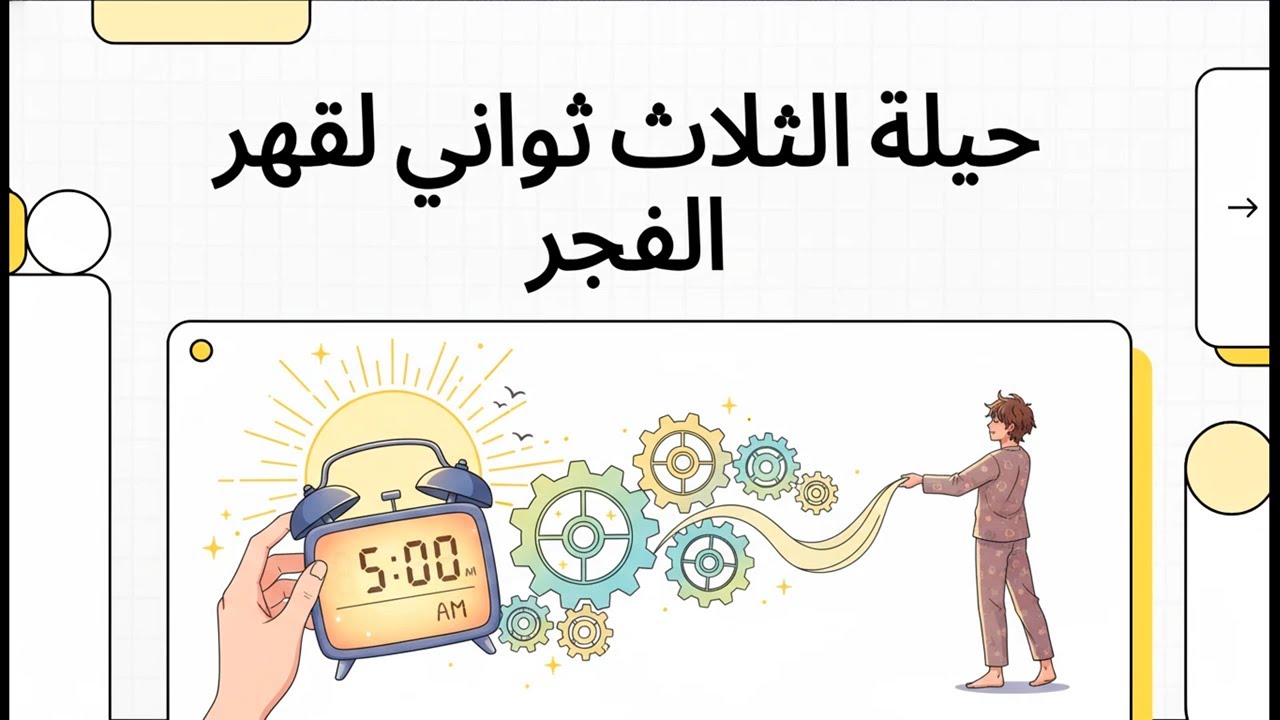 حيلة الثلاث ثواني لقهر الفجر