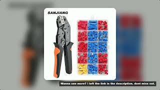 SN-02C Hand Crimping Tool 0.25-2.5mm² Adjustable Ratchat Crimper Plier 280pcs Cable Lugs Assortment