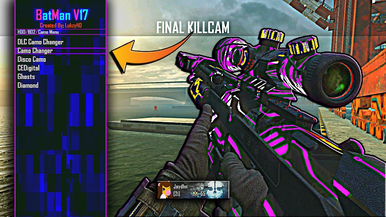 HITTING TRICKSHOTS WITH ANIMATED CUSTOM CAMOS ON CONSOLE BLACK OPS 2! (BO2 Trickshotting) 
