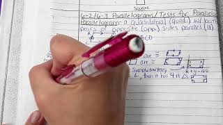 Notes 6-2: Parallelograms