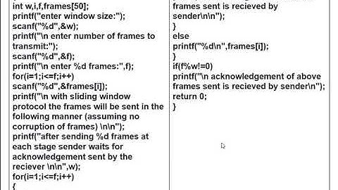EXPT NO.11: Implementation of Stop and Wait Protocol and Sliding Window Protocol