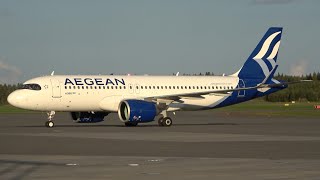 Aegean Airlines Airbus A320-200N SX-NEG at Tampere-Pirkkala