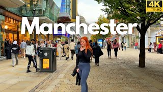 Amazing walk Manchester city | city center. 4K