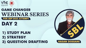 ACCA SBL | Day 2 | Study plan | Strategy | Question drafting | Game Changer Webinar for Sep