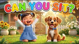 Episode 8: Poppy Learns to Sit Too | Can You Sit Too? A Song for Babies &amp; Toddlers| Nursery Rhymes