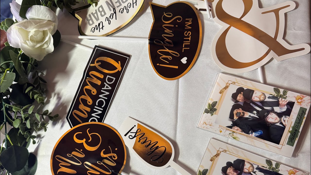 Photo Booth setup for a wedding in Weatherford, TX