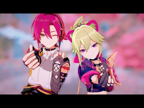 【Genshin Impact MMD】 アニサマ2022Sparkleダンス (AnimeloSummerLive) [Heizo&Shinobu]