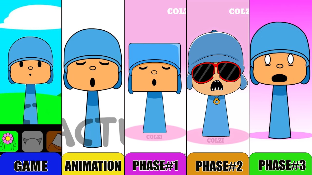 My NEW! Sprunki OC: Pocoyo Animation vs Game (All Versions)