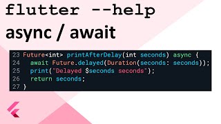 Asynchronous programming for Flutter (async, await, Futures, Streams)