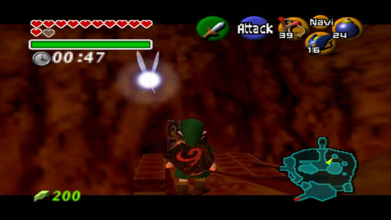 LoZ Ocarina of Time Freerun (Volcano) YouTube