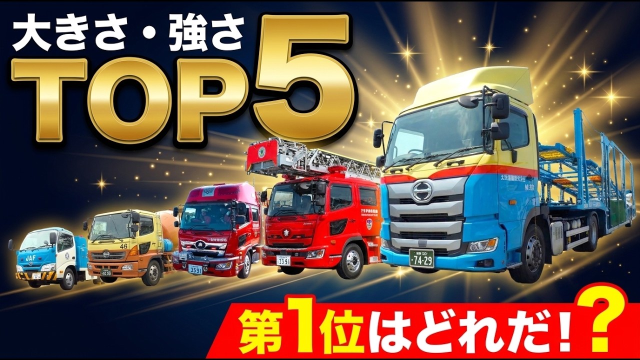 🏆【はたらく車ランキング】大きさ・強さTOP5!第1位はどれだ!消防車・カーキャリア・救助工作車 23分