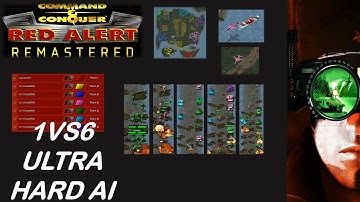 /Command & Conquer Red Alert Remastered/ (Skirmish) 1VS6 HARD MASS ASSAULT AI  I Singapore v1.0 I