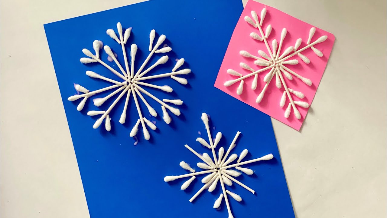 Q-tip Snowflake - The Best Ideas for Kids