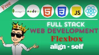 align self css || align self flexbox || full stack web development course