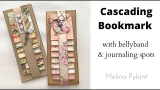 CASCADING BOOKMARK WITH BELLYBAND AND JOURNALING SPOTS | TUTORIAL | GREAT TO TUCK IN JOURNALS