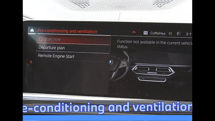 PRE-CONDITIONING AND VENTILATION: BMW automatically starts your car and begins to cool.