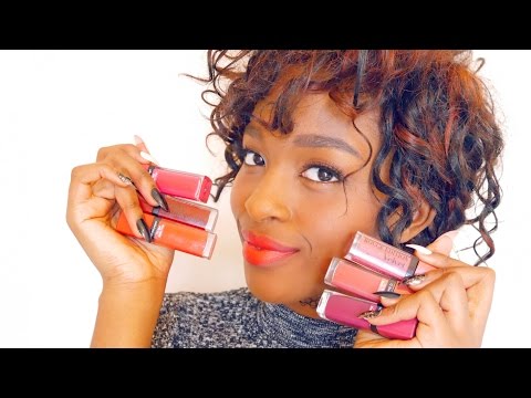 swatch---pigmented-matte-lipsticks-:-bourjois-rouge-velvet-edition-(with-subs)