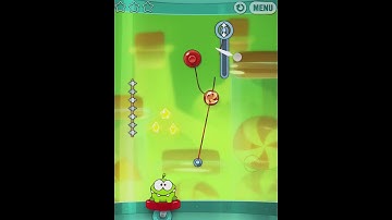 Cut the Rope Experiments 3-18 Walkthrough Sticky Steps