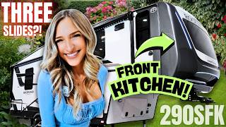 Front Kitchen MAYHEM?! 3 Slides?! This 5th Wheel Feels Like a HOUSE!! Rockwood Signature 290SFK