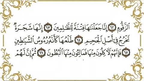 سورة الصافات مكتوبة _ بصوت عبد الولي الأركاني