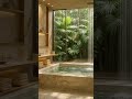 Soaking in calm and jungle vibes. ❤️ #rusticarchitecture #spavibes #zenstyle #bathroomgoals