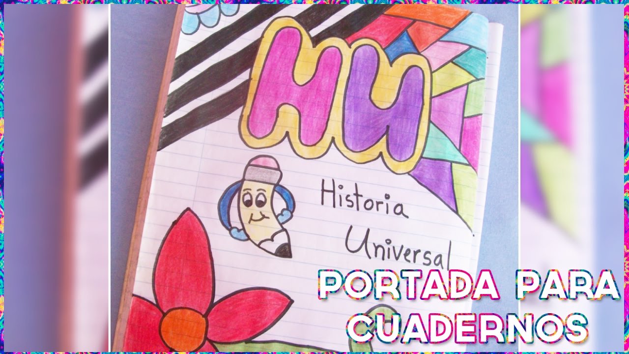 portada para cuadernos ideas decora tu libreta youtube portada para cuadernos
