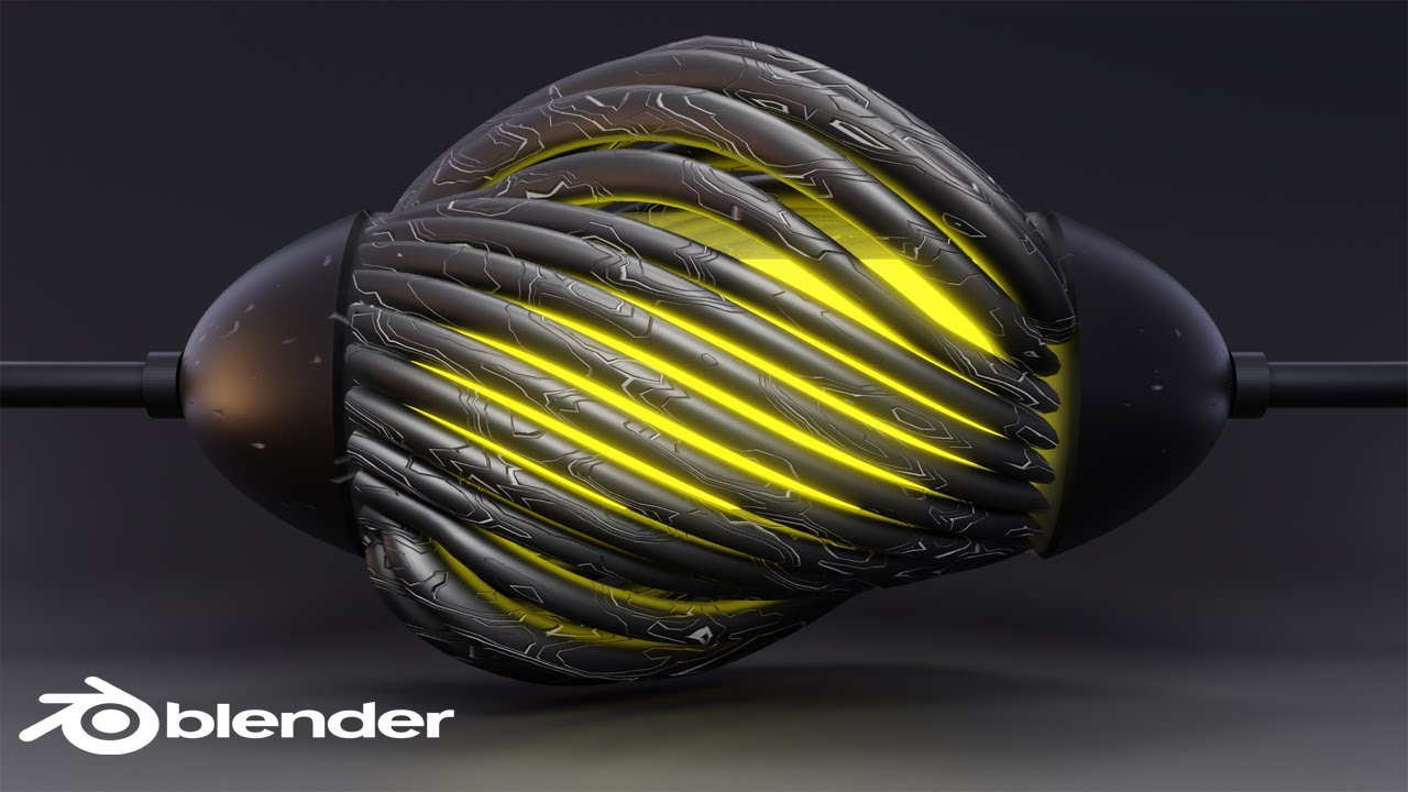 Abstract Organic Animation Loop with Blender Geometry Nodes - YouTube
