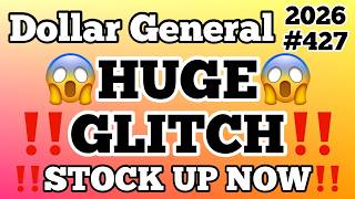 2026#427😱Dollar General Couponing😱HUGE GLITCH‼️TODAY ONLY‼️SOCK UP NOW‼️MUST WATCH👀👀
