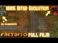 Can you beat FACTORIO when the Biters start at 100% EVOLUTION - Full Movie (edited)