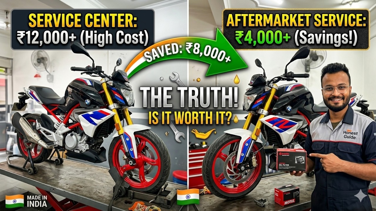 BMW G310R Aftermarket Service Experience 👨🏻‍🔧2024 | Service Reminder 🕘 ...