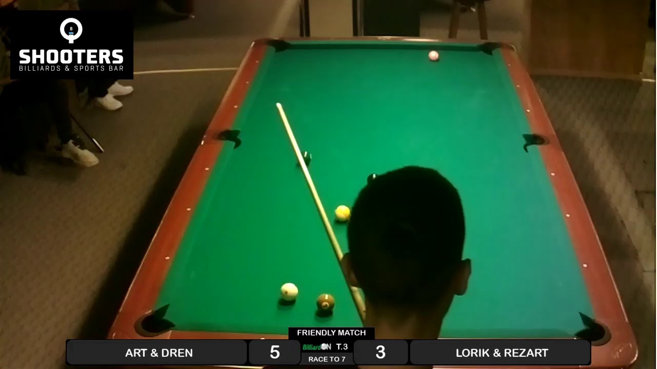 Shooters Billiards & Sports Bar Table 3 Live Stream YouTube