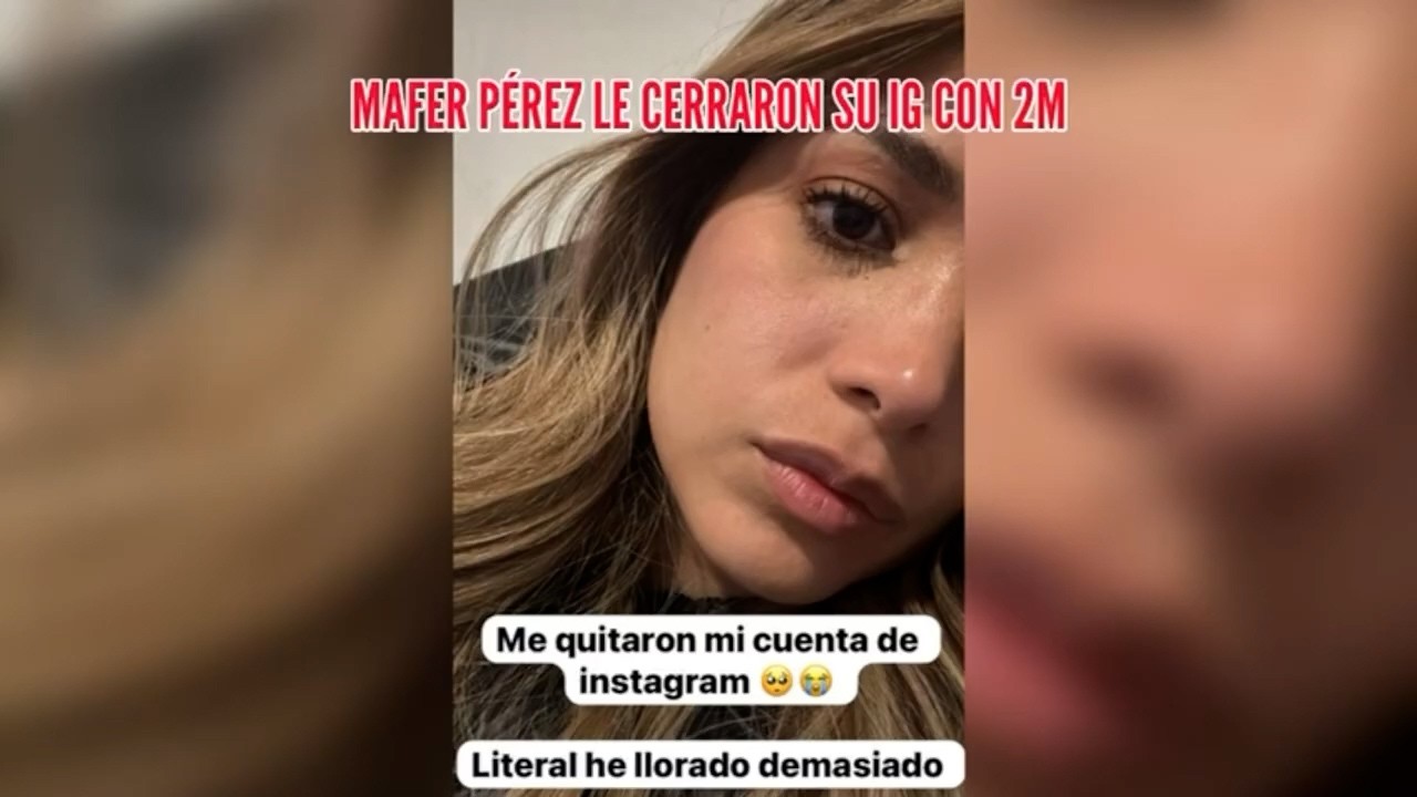 Mafer Pérez rompe en llanto por perder su Instagram😱 con 2 millones de seguidores