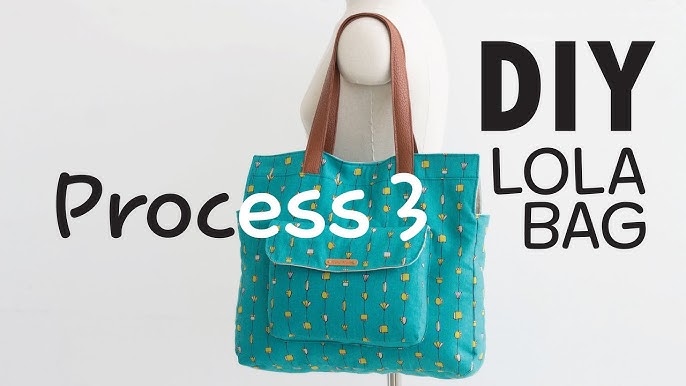 Lola Tote Bag PDF Sewing Pattern 2 Sizes Easy Bag Pattern 