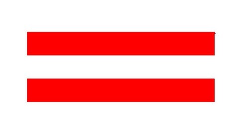 Austria, Draw Flag of Austria using Python Turtle Graphics