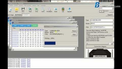 VVDI PROG Read Write Erase MB EZS Sprinter 906 Video