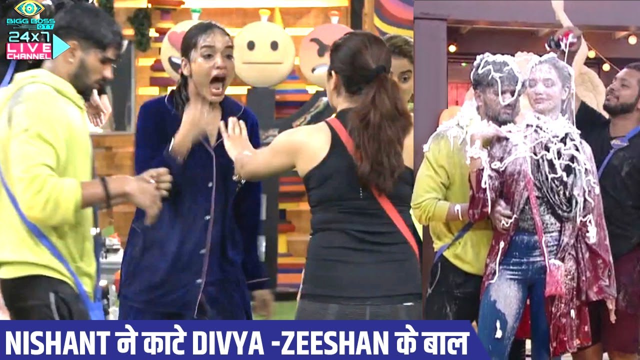 Bigg Boss OTT Update: Captaincy Task Ka Dauran Kaate Gaye Zeeshan Khan Aur Divya Agarwal Ke Baal
