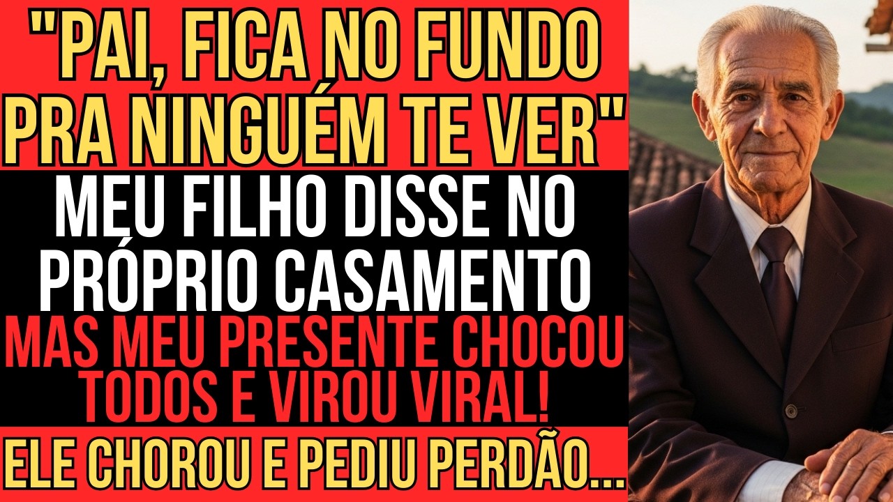 CRIEI MEU FILHO SOZINHO E ELE TEVE VERGONHA DE MIM. MAS MEU DISCURSO NO CASAMENTO CHOCOU TODOS...