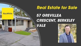 57 Grevillea Crescent, Berkeley Vale. Real Estate for Sale (Real estate video for the Central Coast)