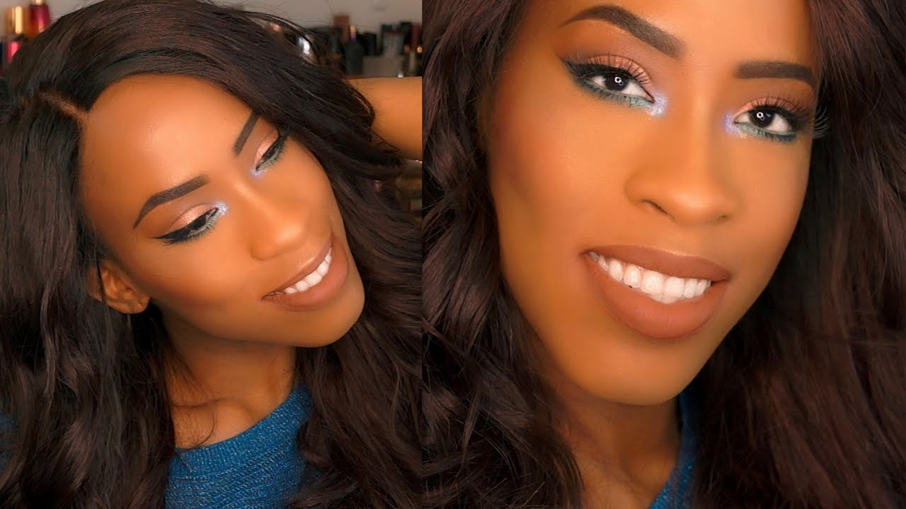 Neutral Makeup With POP Of Color Spring Makeup Tutorial For Dark