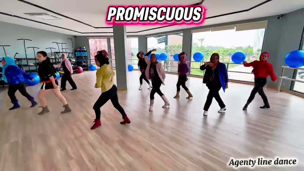 PROMISCUOUS Line Dance Demo ULD Cilegon Choreo Andrico Yusran (INA) 