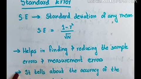 QT/ B. Com/ Chapter 2/ Part 8/ Standard error, Probable error