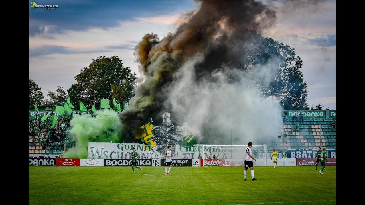 GÓRNIK ŁĘCZNA - Puszcza Niepołomice. Doping i Oprawa TrB 08.2025