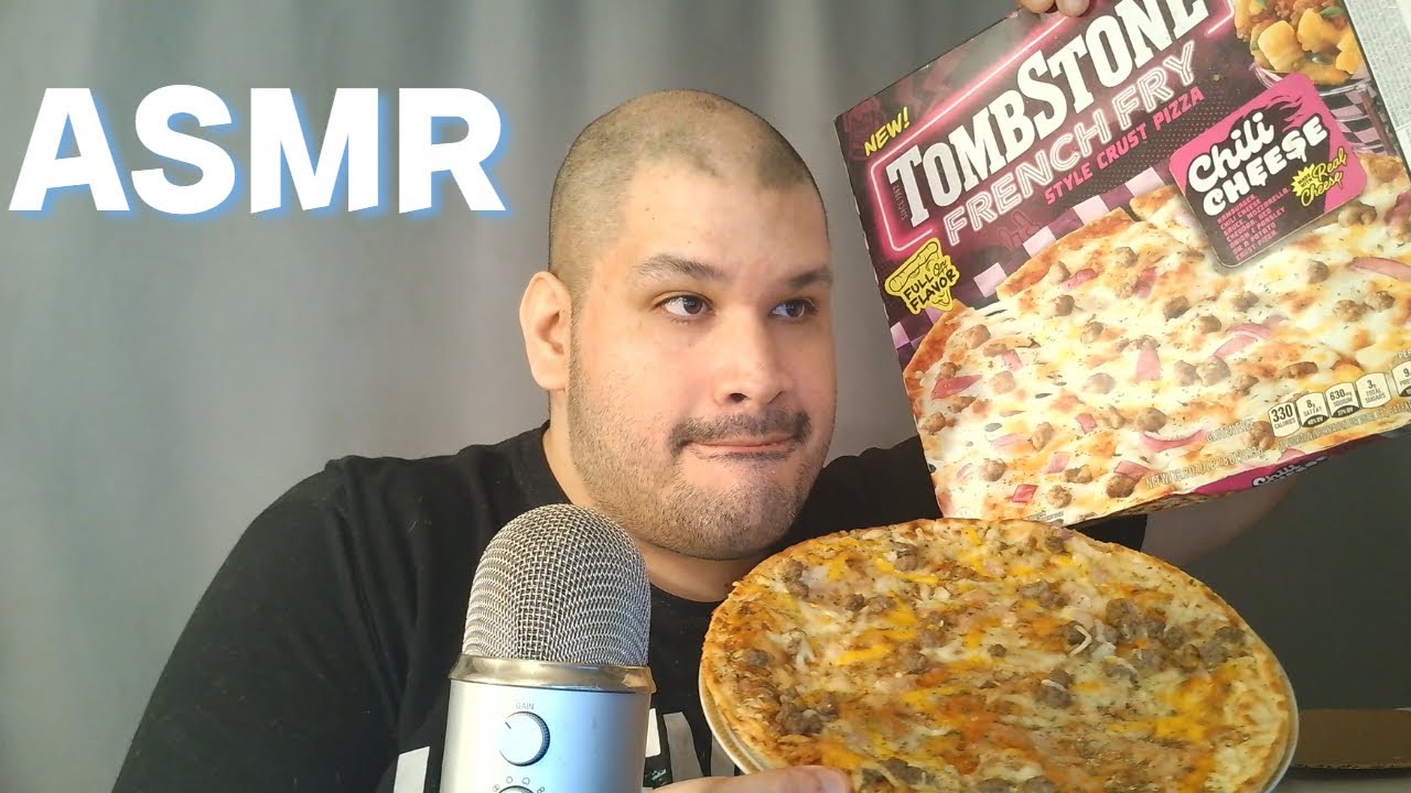 Asmr This Frozen Pizza was Delicious TombStone French Fry Style Pizza