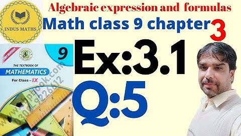 Exercise 3.1 Q5 Class 9 Sindh Board || Class IX || Sindh Text Board || indus maths.